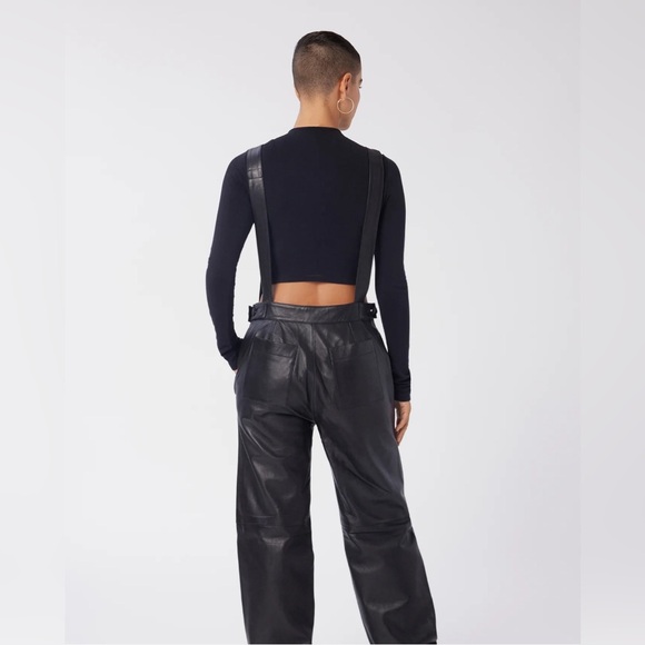LITA by Ciara Genuine Leather Overalls - Picture 5 of 10